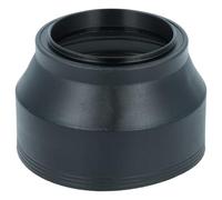 vhbw Paraluce compatibile con Sony E 30 mm 3.5 Macro (SEL-30M35), E 35 mm 1.8 OSS 49 mm obiettivo fotocamera nero, gomma, rotondo, 7,4 cm