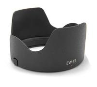 vhbw Paraluce sostituisce Canon EW-72 per obiettivo nero, plastica, tulipano, 9,2 cm