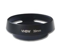 vhbw Parasole per obiettivo 39 mm - Cache, Nero, Metallo, Rotondo