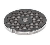 vhbw piastra forata 32 per tritacarne - diametro fori 10mm, foro centrale 13,4mm, acciaio inox