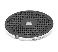 vhbw piastra forata 32 per tritacarne - diametro fori 6mm, foro centrale 13,4mm, acciaio inox
