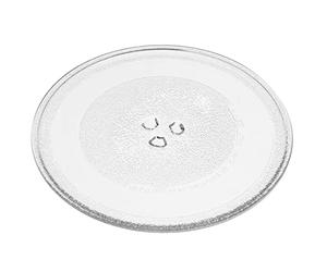 vhbw piatto compatibile con Bosch BFL524MB0, BFL523MW0B, BFL524MS0 forni a microonde - Piatto girevole con attacco a Y, 25,5 cm, vetro trasparente