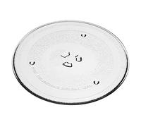 vhbw Piatto Girevole in Vetro per Forno a Microonde, Compatibile con Samsung GW71B, GW71C, 25.5cm, Trasparente, 1500g Max