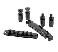 vhbw ponte tune-o-matic con stop-tail per chitarra elettrica per es. compatibile con Gibson Les Paul, nero