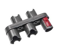 vhbw Porta-Accessori Compatibile con Dyson Gen5, V10, V10 Absolute, Gen5detect Accessori da aspirapolvere - Grigio/Rosso 17,3 x 4,8 x 10 cm