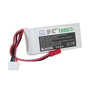 vhbw RC LiPo Batteria 11.1V 1000mAh Li-polimeri Compatibile con Auto da Corsa, elicotteri, Diversi Aerei e modellini di Barche, ECC