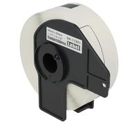vhbw rotolo etichette con supporto 29mm x 90mm (400 etichette) compatibile con Brother PT QL-580N, QL-650, QL650TD etichettatrice bianco