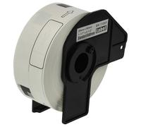 vhbw rotolo etichette con supporto 29mm x 90mm (400 etichette) compatibile con Brother PT QL1060N, QL-1060 etichettatrice - premium bianco