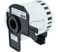 vhbw rotolo etichette con supporto 62mm x 15,24m sostituisce Brother DK-22251 per etichettatrice