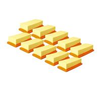 vhbw set 10x filtro a pieghe piatte compatibile con Kärcher AD 3.200, AD.3000, AD3, AD3 Premium Fireplace, AD4, AD 4 Premium - Elemento filtrante