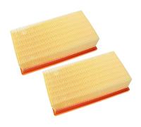 vhbw set 2x filtro a pieghe piatte compatibile con Kärcher NT 14/1 Eco, NT 14/1 Eco Adv aspirapolvere umido/secco - Elemento filtrante
