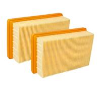 vhbw set 2x filtro a pieghe piatte compatibile con Kärcher WD 6 P S V-30/6/22/T aspirapolvere - Elemento filtrante