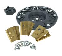 vhbw Set Accessori Compatibile con Einhell Freelexo+, Freelexo Kit 600 Tosaerba - 1x Disco portacoltelli, 9X Lame + Viti, Oro/Nero