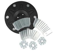 vhbw Set Accessori da 31 Pezzi Compatibile con Segway Navimow i110n Tosaerba - 1x Disco portacoltelli, 30x Lame + Viti, Nero/Argento