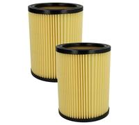 vhbw set da 2x filtro a pieghe piatte compatibile con Hikoki/Hitachi WDE 3600, 1200, 1200M aspirapolvere - Cartuccia filtrante