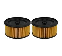 vhbw set da 2x filtro a pieghe piatte compatibile con Kärcher WD 4, WD 4.200, WD 4.250, WD 4.290 aspiratore umido/secco - Cartuccia filtrante
