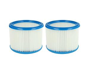 vhbw set da 2x filtro a pieghe piatte compatibile con Stihl SE 60 E, SE 61, SE-62, SE 85 C, SE 90 aspiratore umido/secco - cartuccia filtrante