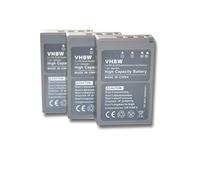 vhbw set da 3x batteria compatibile con Olympus Pen E-PL9 camera sostituisce PS-BLS5 (900mAh, 7,2V, Li-Ion)