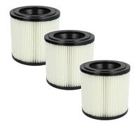vhbw set da 3x filtro a pieghe piatte compatibile con Kärcher NT 22/1 AP TE, NT 22/1 Ap Te L aspirapolvere - Cartuccia filtrante