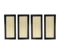 vhbw set da 4x filtro compatibile con Nilfisk Alto Attix 50-0H PC, 50-21 XC, 50-21-PC, 40-21 XC, 50-01 PC aspirapolvere - Filtro principale