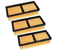 vhbw set di 3x filtro a pieghe piatte compatibile con Kärcher NT 75/2 Tact² Me Tc Adv aspiratore industriale, aspirapolvere - Elemento filtrante