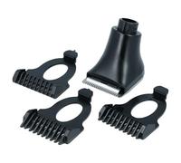 vhbw set di attacchi compatibile con Philips serie SensoTouch 1100 1180X, 1190X rasoio elettrico - 4 pezzi, kit con pettine da 3mm / 5mm / 7mm