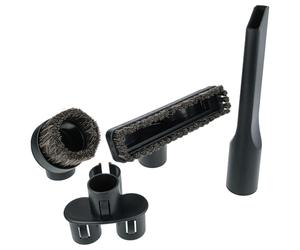 vhbw Set di bocchette da 4 pzz. per Diversi aspirapolvere - 32 mm Nero