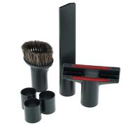 vhbw Set di bocchette da 6 pzz. Compatibile con Rowenta aspirapolvere - 32 mm / 35 mm Nero