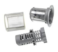 vhbw set di filtri (3 pezzi) universale per diversi lavastoviglie - filtro acqua di scarico, 9cm, grigio/argento