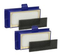 vhbw Set di filtri compatibile con Rowenta Smart Force Extreme aspiratore - 4x filtro di ricambio (filtro HEPA, filtro in spugna)