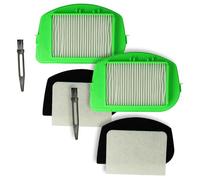 vhbw set filtri/spazzola (8 pzz.) compatibile con Rowenta City Space Cyclonic RO2711EA4Q0, RO2543WA4Q0, RO2544, RO2544WA, RO2544WA4Q0 aspirapolvere