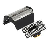 vhbw Set pezzi di ricambio lamine compatibile con Braun Flex Integral 5465, 5466, 5468, 5474 rasoio elettrico, lamina + blocco lame, colore nero