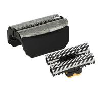 vhbw Set pezzi di ricambio lamine sostituisce Braun 51B, 51S per rasoio elettrico, lamina + blocco lame, colore nero/argento
