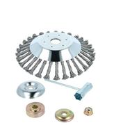 vhbw Spazzola diserbante compatibile con AL-KO BC301 attrezzo da giardino, decespugliatore - con set di accessori