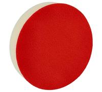 vhbw Spugna per lucidare compatibile con Metabo levigatrice eccentrica e orbitale - 13 cm Diametro, bianco, rosso