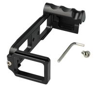 vhbw Staffa a L compatibile con Fujifilm XE1, XE2, X-E1, X-E2 fotocamera - metallo, nero