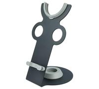 vhbw Supporto compatibile con Dyson Supersonic asciugacapelli - portaasciugacapelli magnetico con vano per accessori, grigio scuro/grigio chiaro