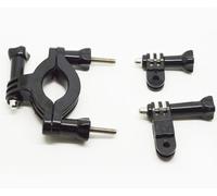 vhbw supporto da manubrio per moto compatibile con GoPro Hero Motorsports, Naked, Surf action cam - con bracci girevoli