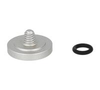 vhbw tasto di scatto compatibile con Exa 1B fotocamera - Pulsante ergonomico, metallo, argentato