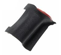 vhbw thumb grip anteriore compatibile con Nikon D750 fotocamera, reflex - autoadesivo, per impugnatura frontale, rosso/nero