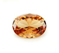 VHEOKG Dimensioni 2x3,0 mm ~ 13x18 mm Forma ovale 5A Pietra sintetica Gemme Colore Zirconia cubica Zircone sciolto per la creazione di gioielli - Champagne - 10x12 mm (10 pezzi)