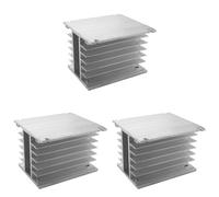 Vheolk 3X Dissipatore di Trifase 80X110X100mm per Dissipatore di in Alluminio A Relè A Stato SSR