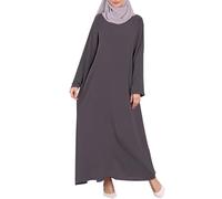 Vhersily 2025 Abiti Estivi Donna Cotone, Vestiti Primavera, Abito Musulmano Eid per Le Donne Abayas Caftano Islam Dubai Arabo Modesto Abito Lungo Traspirante, Biancheria da Notte, Romantico