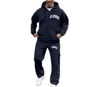 Vhersily 2025 Completi da Uomo Sportivi Zip con Cappuccio Autunno E Inverno Tuta 2 Pezzi Giacca Pantalone Leggera Tute Ginnastica Maniche Lunghe Completo Tennis per Fitness Jogging, Costumi di Coppia