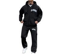 Vhersily 2025 Completi da Uomo Sportivi Zip con Cappuccio Autunno E Inverno Tuta 2 Pezzi Giacca Pantalone Leggera Tute Ginnastica Maniche Lunghe Completo Tennis per Fitness Jogging, Costumi di Coppia