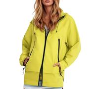 Vhersily 2025 Giacca Impermeabile da Uomo all'aperto Giacca Antipioggia con Cappuccio da Escursionismo Leggera Trench Giacce Antivento a Guscio, per Trekking Ciclismo, da Lavoro, A Vento, Outerwear