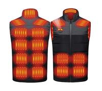 Vhersily 2025 Gilet Riscaldante a Nove Zone con Doppio Controllo USB Unisex Colorato Autunno e Inverno Termico Intelligente e Ricaricabile, Per Il Tempo Libero, Morbida, Comoda Outwear Classico