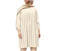 Vhersily 2026 Abbigliamento da Preghiera da Donna Maniche Lunghe Islamiche Abito Musulmano Abaya Dubai Full Cover Islam Robe Confortevole Vestiti Ramadan Musulmani Dubai Loungewear Nightwear