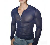 Vhersily 2026 Camicia Sexy da Uomo Glitterata Trasparente A Maniche Corte in Pizzo Trasparente Divertente per Mostrare I Muscoli Muscolare Gym per Halloween Carnevale e Feste in Maschera Party