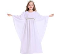 Vhersily 2026 Costume da Angelo Ragazze Costume da Strega per Mascherata Vestito Piccolo per Natalizio Halloween Capodanno Carnevale Spettacoli Teatrali Compleanno Abito Musulmano Ricamato Abaya